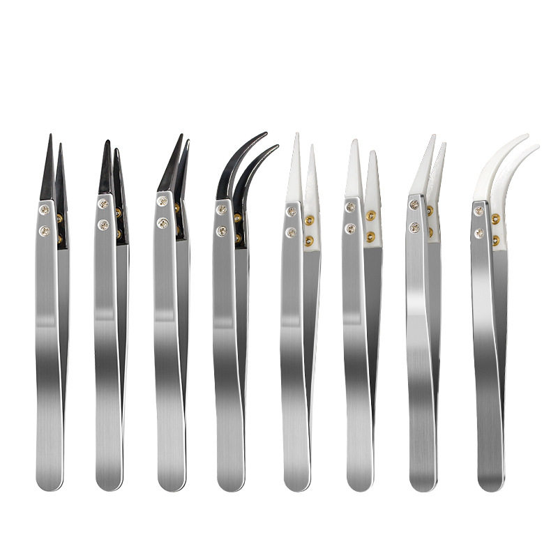 厂家直销 耐高温防静陶瓷镊子 雾化器发热芯高温调丝夹子