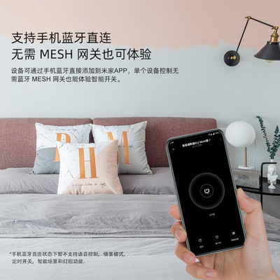 接入APP蓝牙MESH小爱同学语音定时智能开关遥控通断器