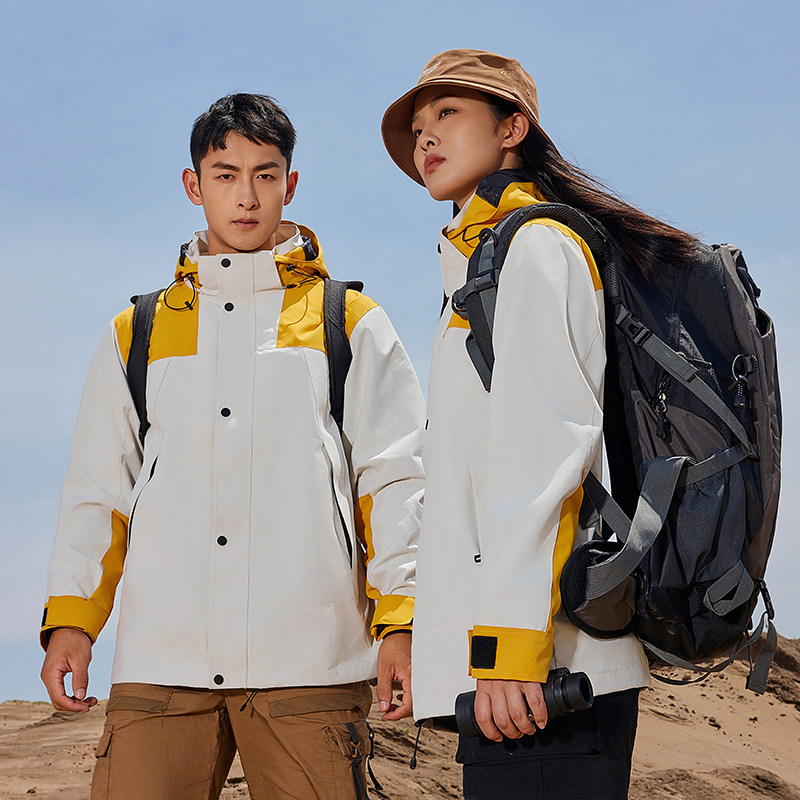 蓝途LT3561软壳冲锋款三合一秋冬季情侣女高级感超好看上衣三门