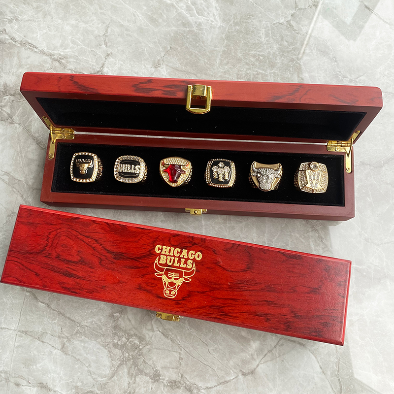 芝加哥公牛篮球乔帮主总冠军戒指球迷收藏纪念品指环送男朋友