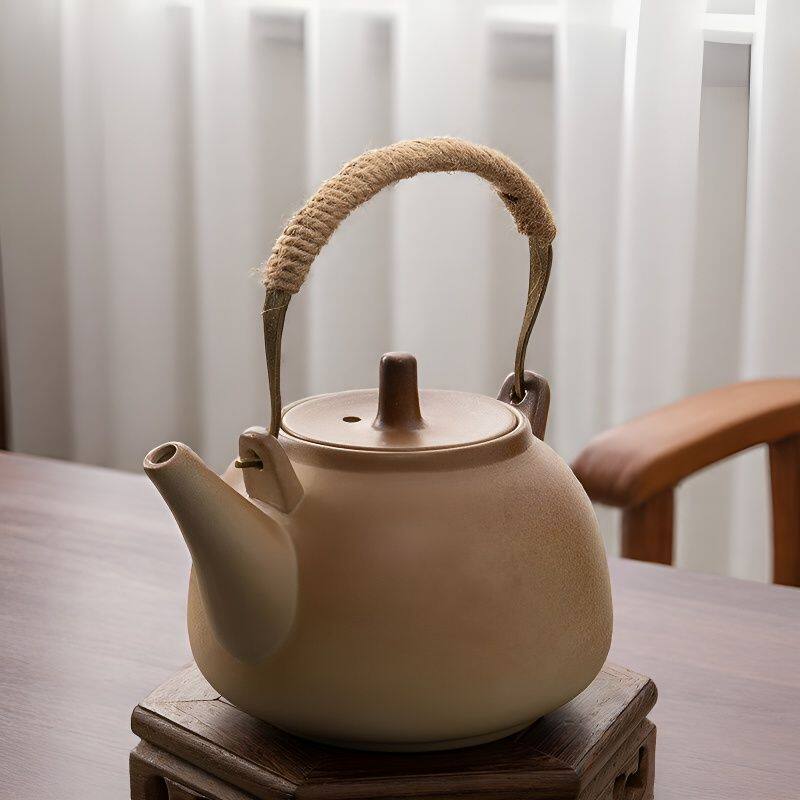 粗陶仿古围炉煮茶壶陶瓷家用烧水电陶壶温茶壶泡茶器功夫茶具茶炭