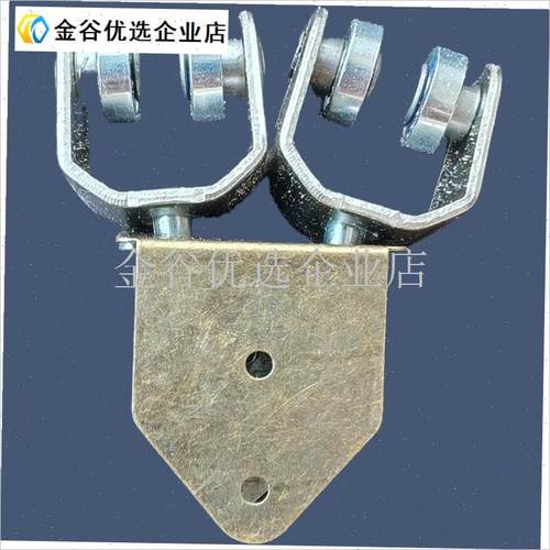 竹帘门配件折叠门帘弧形轨道夹片轴G承滑轮竹帘推拉弯轨夹板竹移/