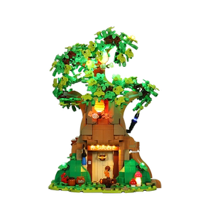 BrickBling 适用乐高21326小熊维尼树屋积木灯饰Ideas系列LED灯光