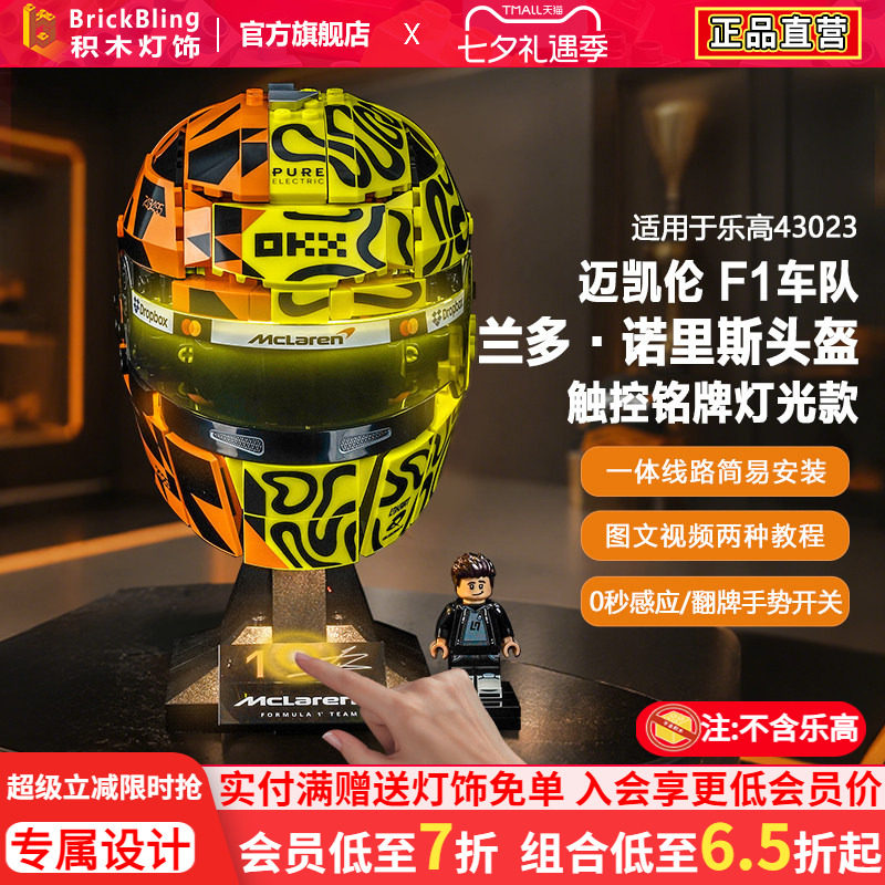 43023迈凯伦F1诺里斯头盔灯饰