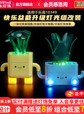 适用于乐高10349快乐盆栽积木灯光组植物花束系列灯饰diy改装配件