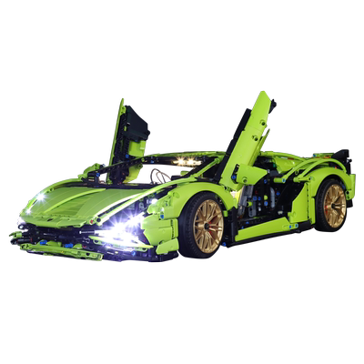 适用乐-高42115赛车跑车积木