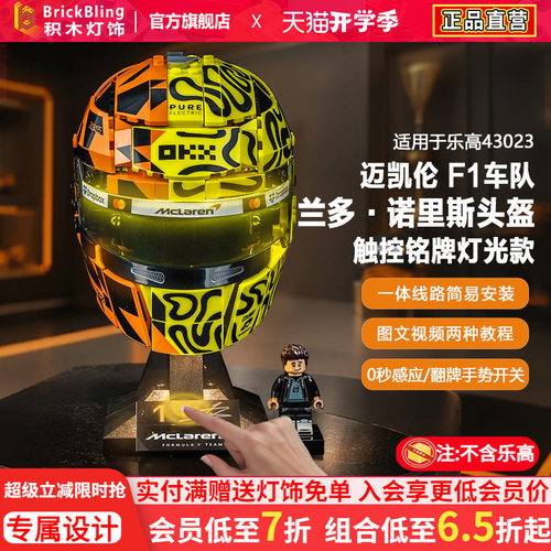 43023迈凯伦F1诺里斯头盔灯饰