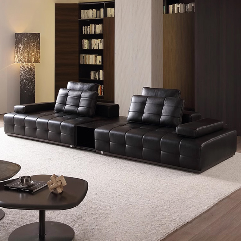 劳伦斯真皮沙发意式极简小户型客厅沙发现代简约轻奢高端真皮沙发