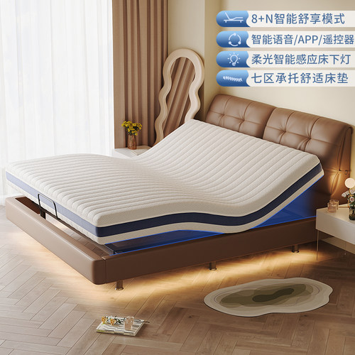 真皮床意式轻奢电动多功能
