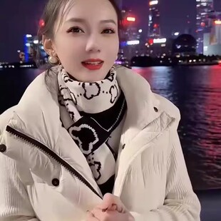 秋冬针织护颈小围脖围巾女款2025新款冬季双色百搭高级感保暖脖套