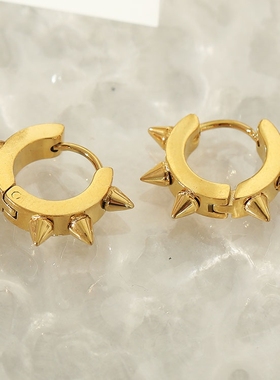 HACKNEY NINE英国伦敦轻奢饰品欧美风情侣独特个性耳环18K镀金