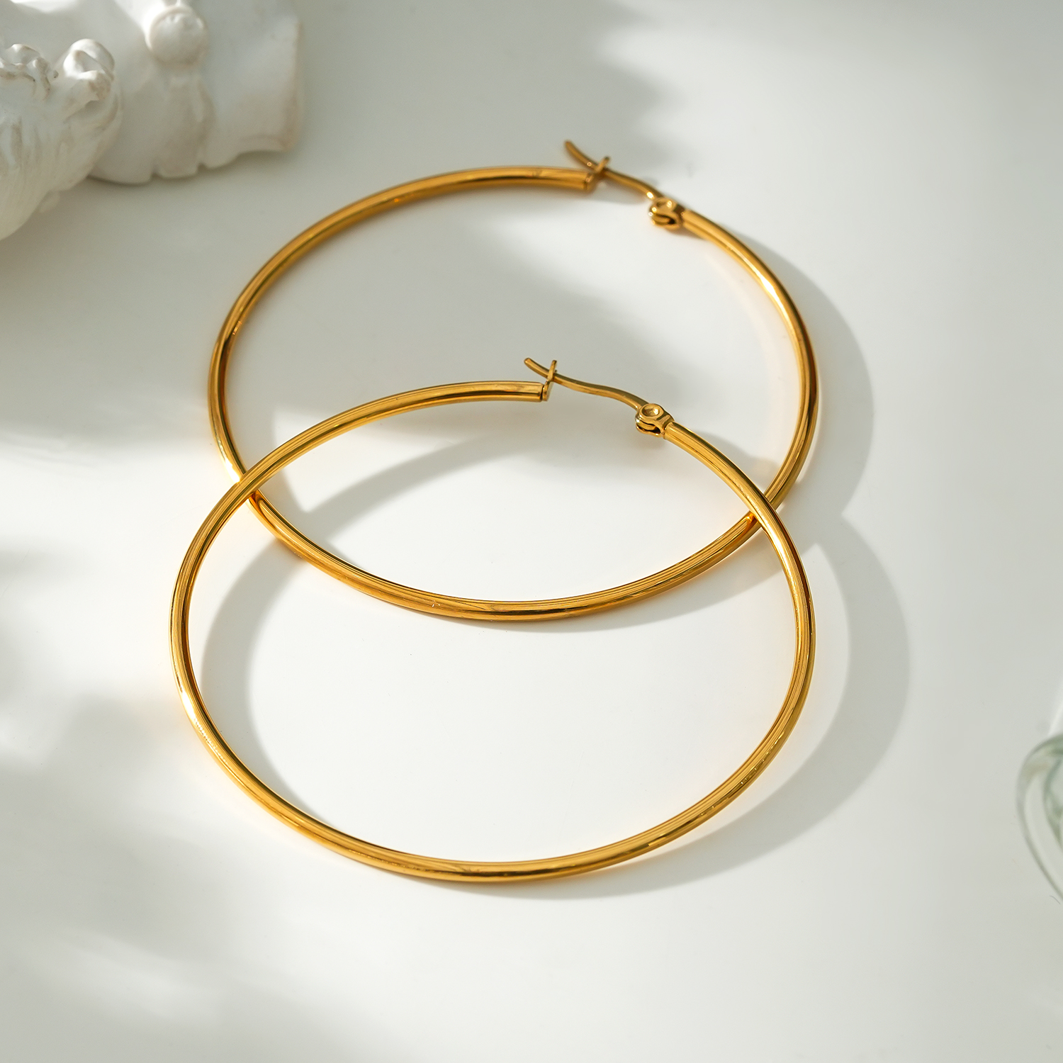 气质个性耳环18K镀金白金欧美