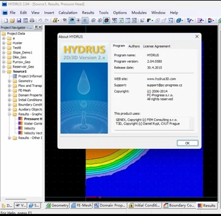 HYDRUS 2D/3D 水流和溶质运移模拟软件 2.04