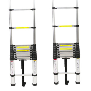加厚型单E面伸缩铝合金竹节梯 百刻 4.4米 ZJT
