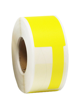 百刻 YQ-03F-200YL 线缆标签 30*45+50 黄色2Z00张/卷