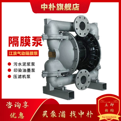 江浪不锈钢气动隔膜泵RV54311 54388 54399 54377U 5L411废水泵