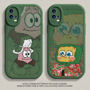 适用vivox100pro手机壳k11新款 opporeno11海绵宝宝iqoo12液态findx6硅胶r17情侣neo8软9男s17女z8x80保护套60