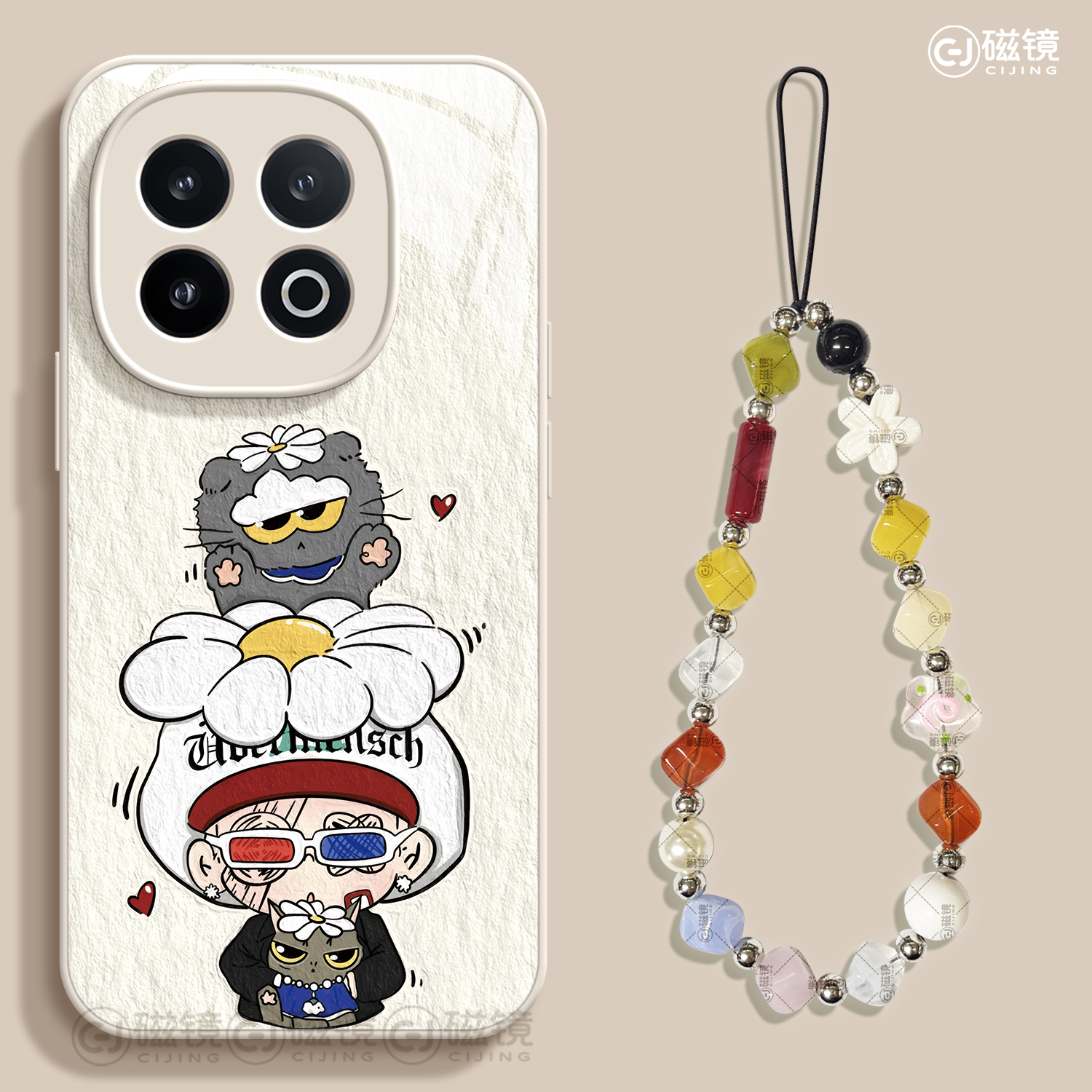 卡通,可爱钢化玻璃iqoo手机壳