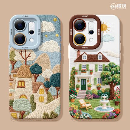 适用opporeno14手机壳女新款reno12pro+保护套13全包9pro硅胶8防摔reno7se天使眼oppo软外壳6创意5卡通小镇10