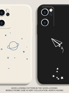 适用opporeno11手机壳k11新款vivox100pro星空飞机iqoo12液态findx6硅胶r17简约neo8软9男s17女z8x80保护套60