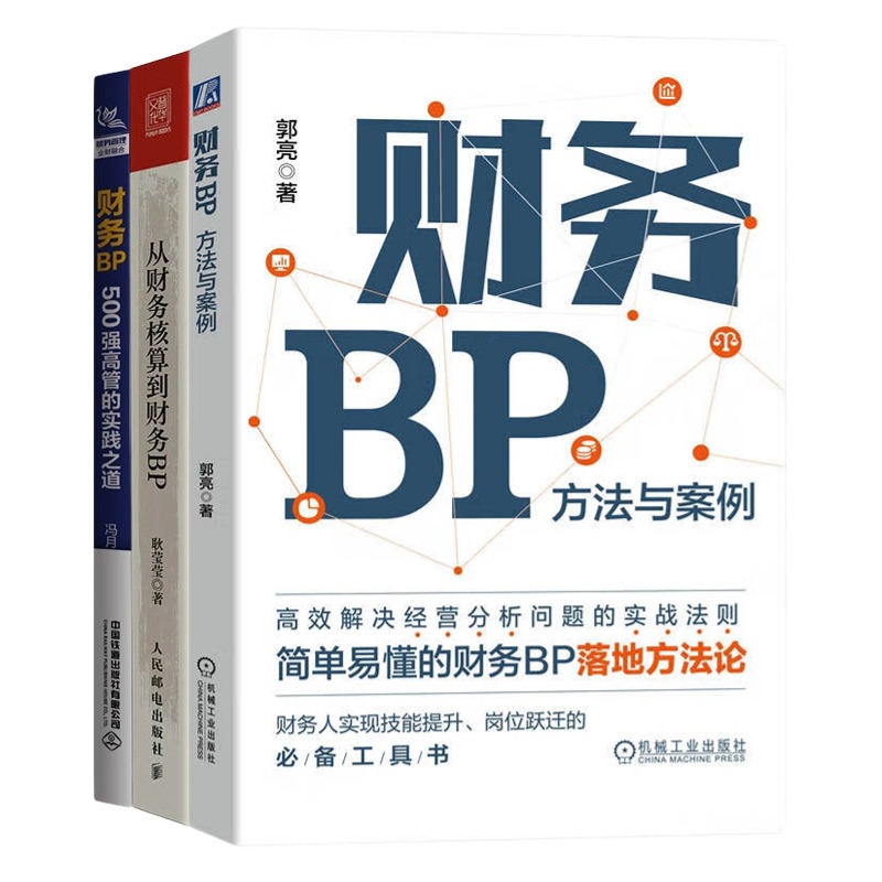 财务BP财务人员3册：财务BP：方法与案例+从财务核算到财务BP 财务人员转型进阶指南+财务BP：500强高管的实践之道