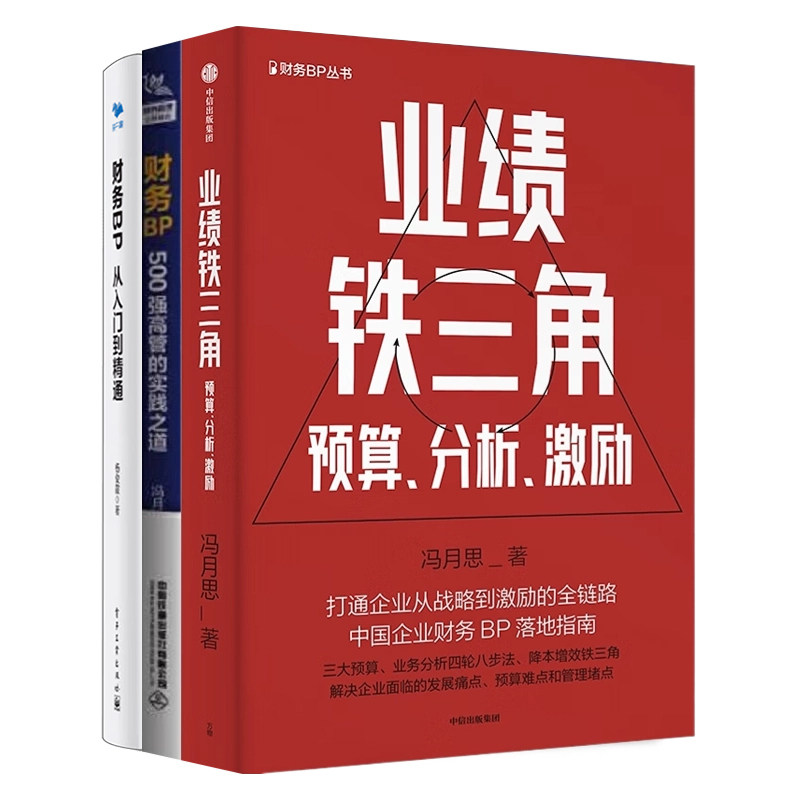 财务BP实践落地3册:财务BP:500强高管的实践之道+业绩铁三角:预算、分析、激励+财务bp:从入门到精通