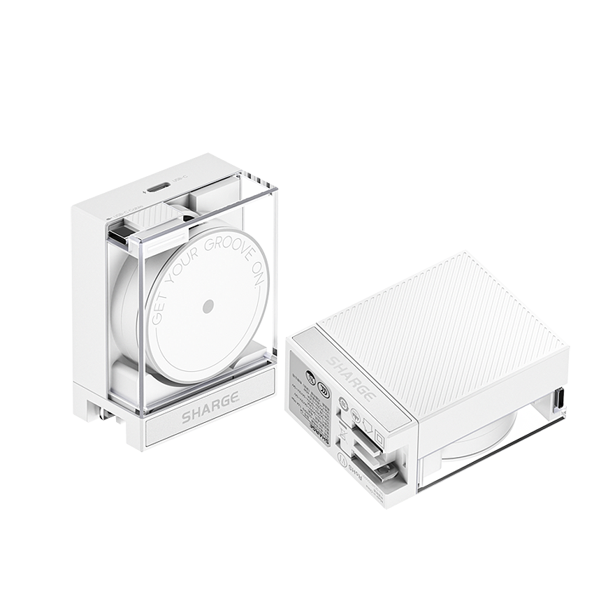 电丸科技闪极唱片65W充电器头自带伸缩线PD快充头适用iPhone16Promax苹果15Pro手机MacBook笔记本iPad平板
