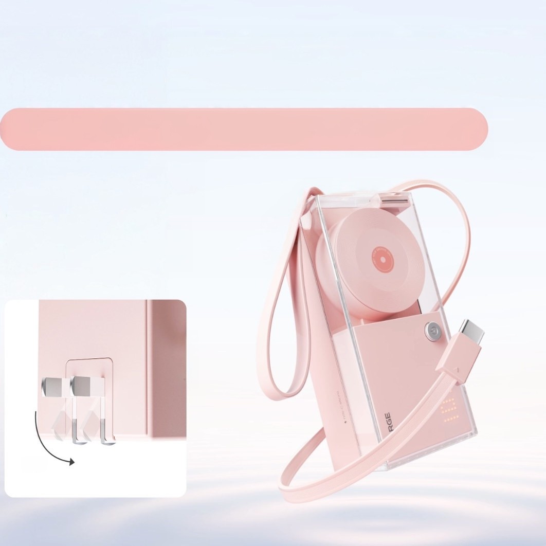 充电宝3C认证可上飞机闪极唱片三合一充电宝器带插头自带线快充