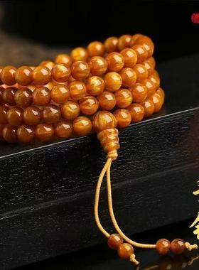 福源甄选长圈金丝海柳手串天然楠木老料纯手工文玩男女士同款手炼