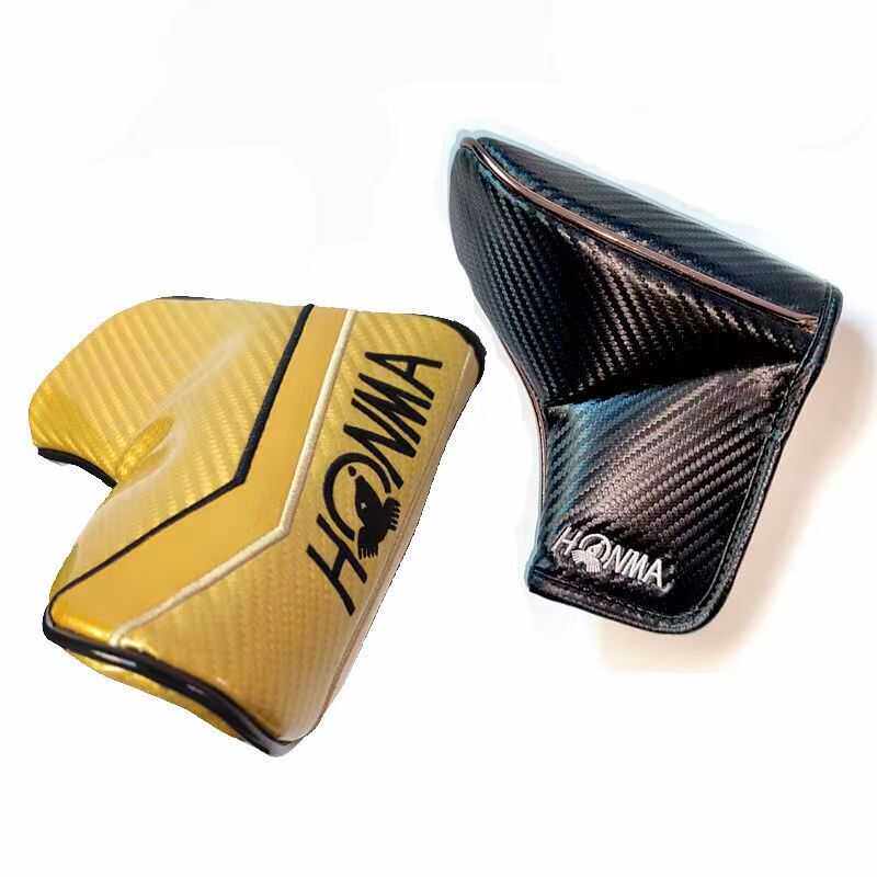 Honma 高尔夫帽套 直条推杆帽套  pu水晶 磁铁扣球杆保护套铁杆套