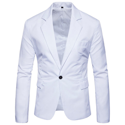 秋冬男装韩版纯色西装休闲长袖mens slim fit suit blazer coats