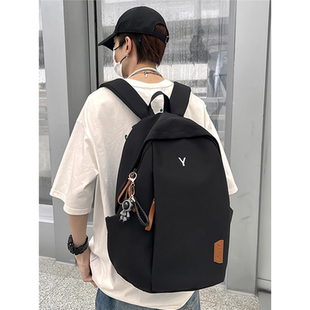 书包男新款时尚大容量高中生大学生防水电脑双肩包简约旅行背包女