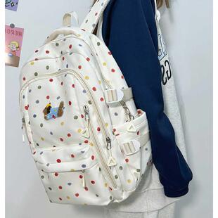 学生书包初中女生大容量高颜值小众ins风背包女中学生高中双肩包