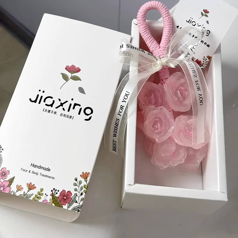 创意手工水晶玫瑰花香熏皂可沐浴精油皂洗手可作伴手礼香薰挂件