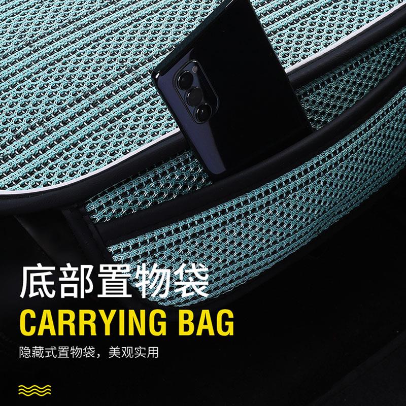 夏季冰丝汽车坐垫单片车垫透气防滑四季通用三件套座垫后排凉席女