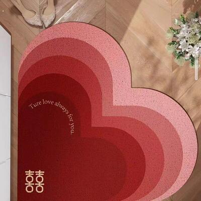 结婚丝圈地垫入户门进门耐脏耐磨脚垫防滑防刮蹭泥蹭土门垫可裁剪