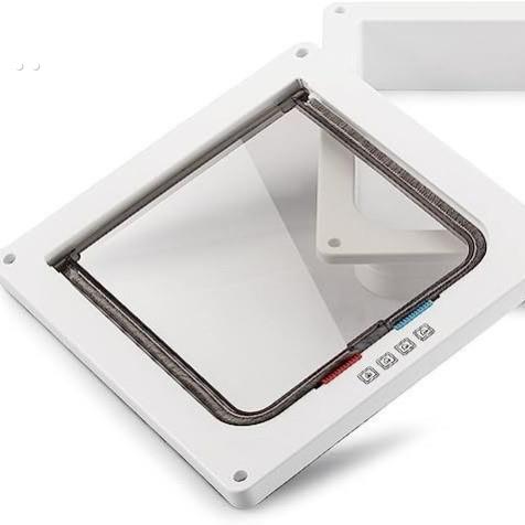 双向自由进出宠物门猫门洞狗门洞猫咪小狗出入门安装木门玻璃门洞