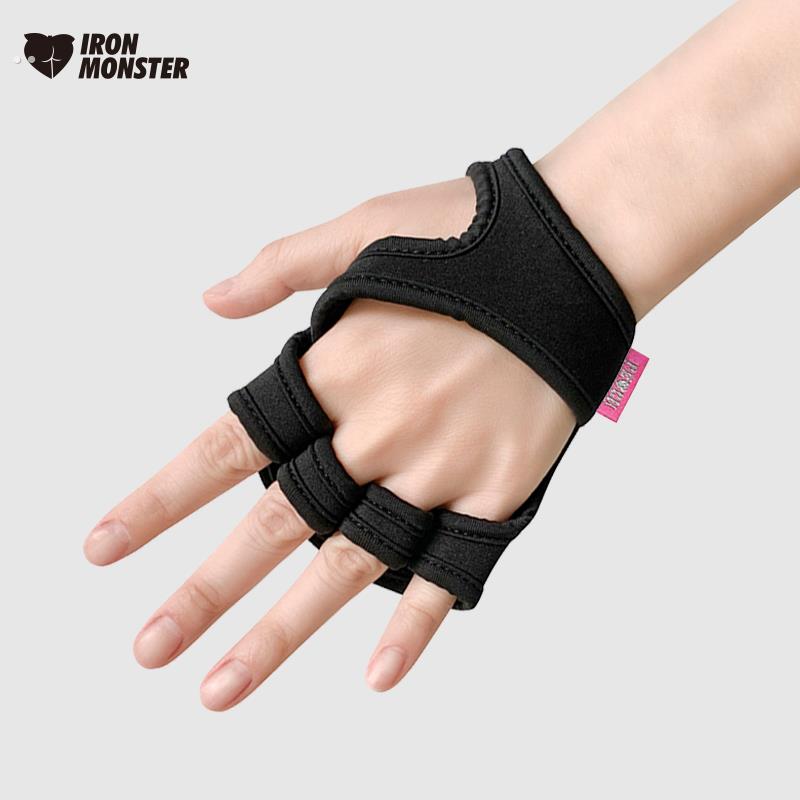 钢铁小怪兽器械健身装备运动护具训练手套半指护掌女硅胶防滑软垫
