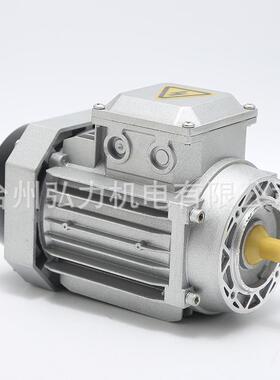 三相电机6344370W立式B14铝壳电动机木公机械用铜线方型