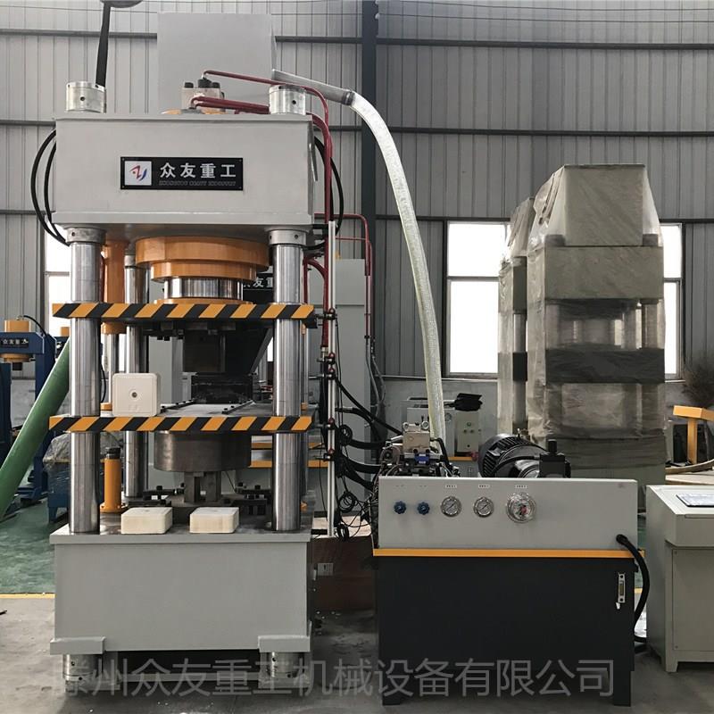 315吨自动上料牛羊舔砖液压机畜牧盐压块机PLC显示屏控制