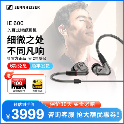 SENNHEISER/森海塞尔 IE600入耳式 耳机 高保真HIFI发烧耳机耳麦