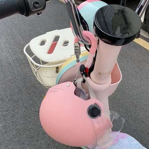 【太实用了！电动车头盔锁！】