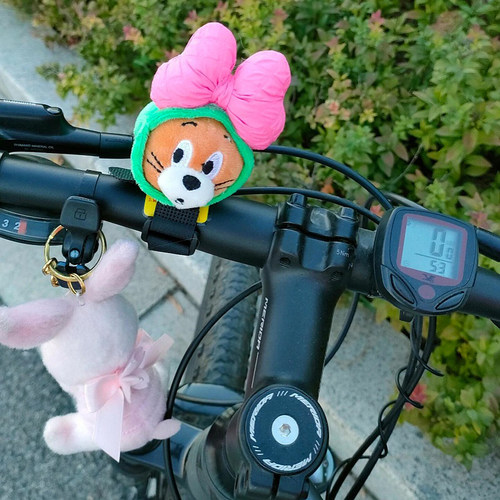 自行车小装饰车把挂件儿童平衡山地公路车装饰玩偶猫和老鼠公仔