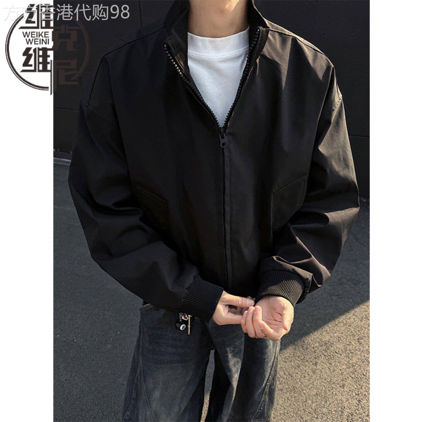 飞行员夹克外套男士2026春季新款美式潮牌复古休闲立领宽松棒球服