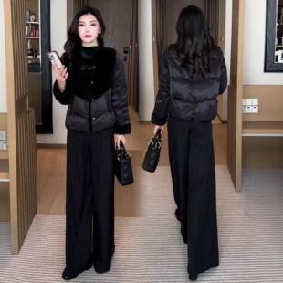 新中式短款羽绒服女2025冬季新款洋气显瘦小个子保暖白鸭绒外套潮