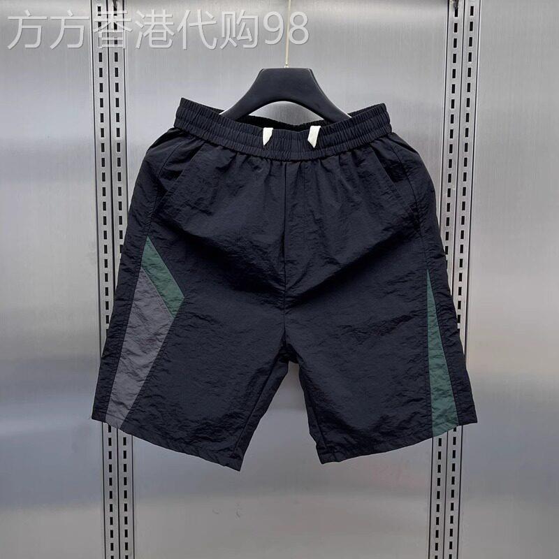 冰丝短裤男夏季2025新款潮牌宽松拼色裤子速干 干透气沙滩薄款五