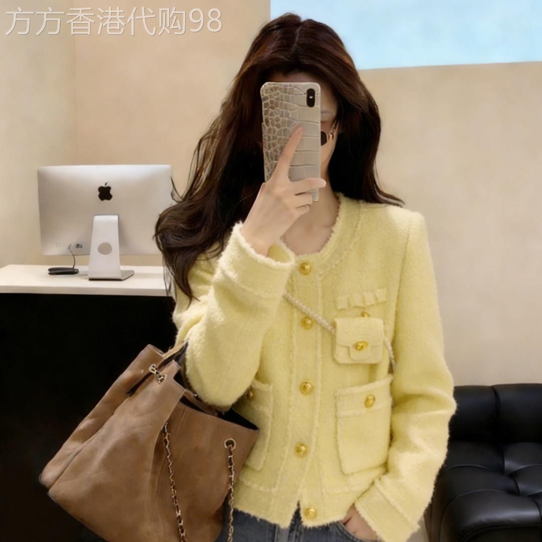 法式气质黄色小香风外套女春季2025新款高级感独特超好看韩系上衣