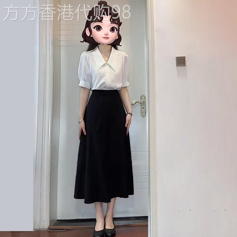 白色雪纺衬衫女早春短袖夏季职业正装教师穿搭服装事业编面试套装