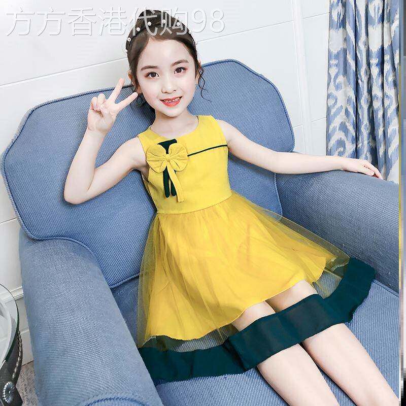 女童夏装洋装2026新款中大童洋派公主裙小女孩超仙网红礼服裙子
