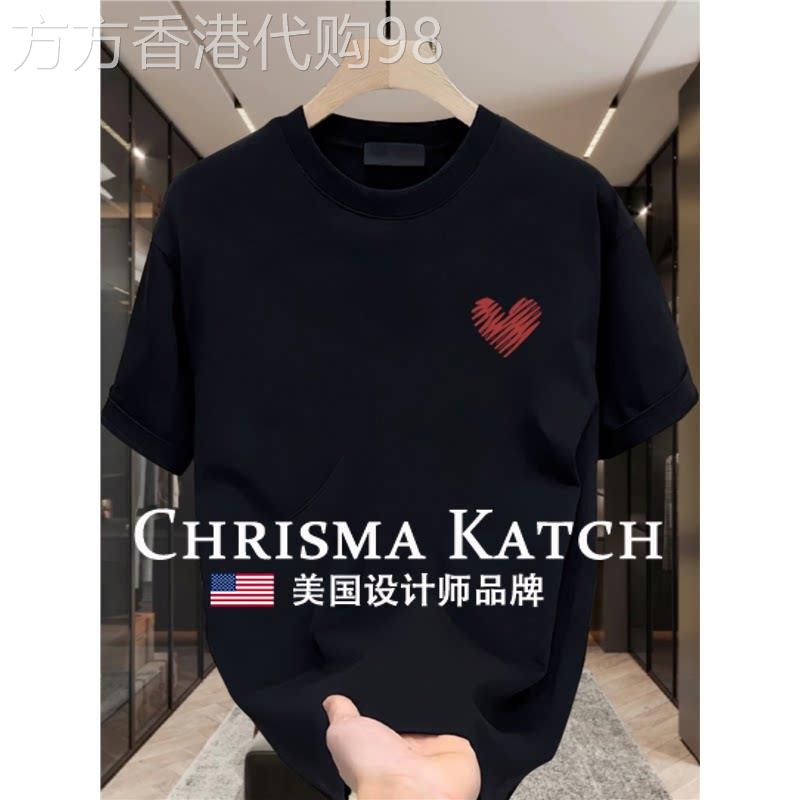 出口美国⭐Chrisma Katch~新款纯棉短袖百搭半袖内穿打底衫上衣